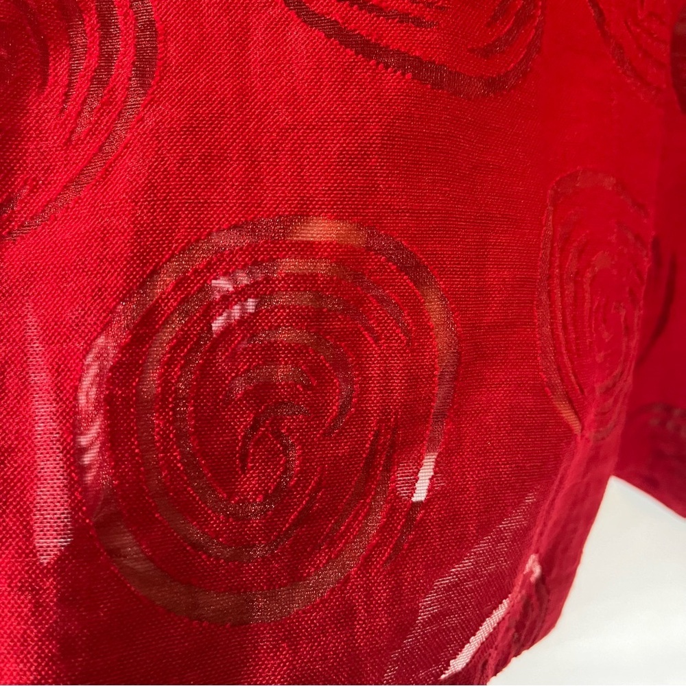 Chico Women’s Blouse with Sheer Swirl Pattern - Picture 3 of 11